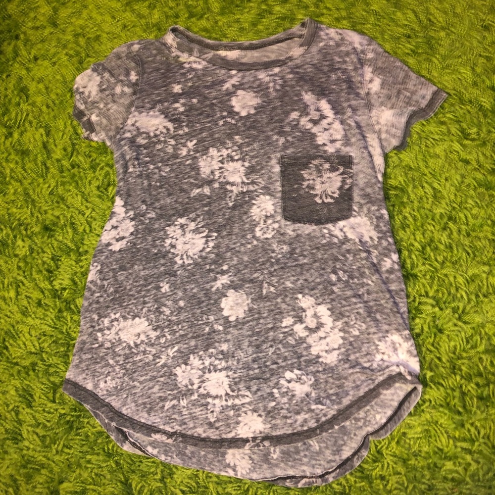 dark floral tee